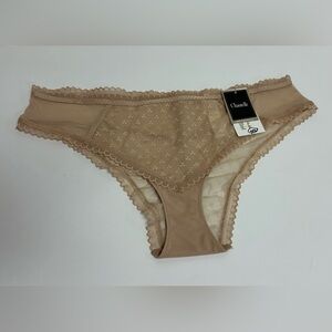 NWT Chantelle Women's Beige / Nude Lace Panty